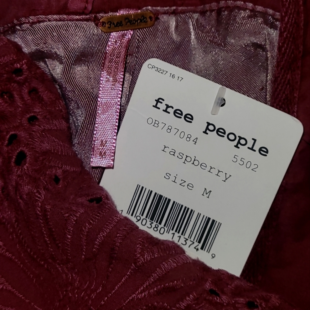 🎋Free People Daisy Eyelet Embroidery Jacket - Picture 7 of 7